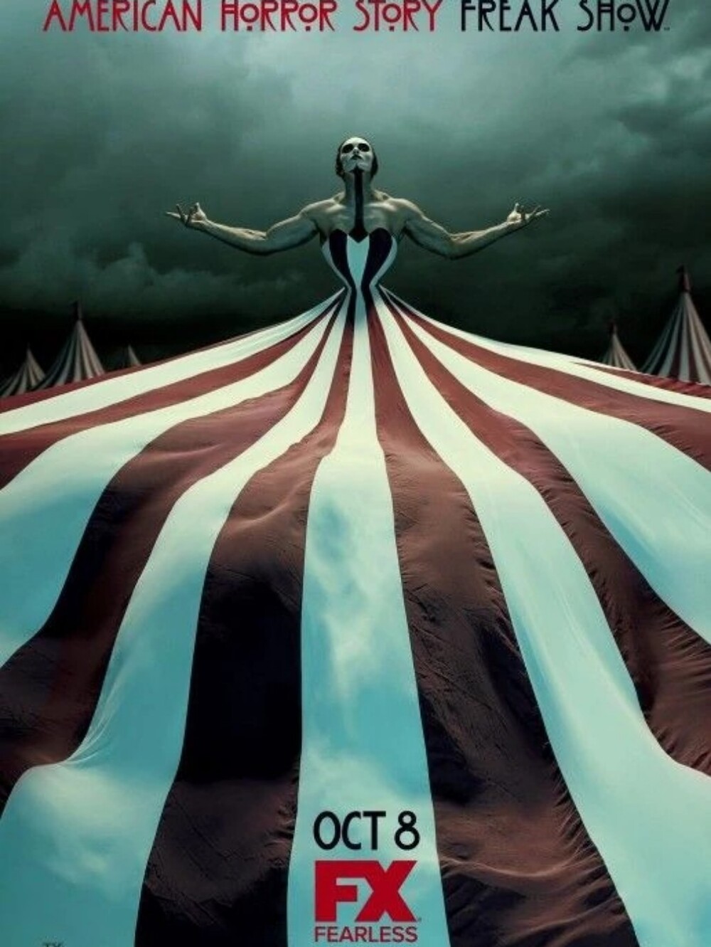 New! 3x [Hot Topic x American Horror Story] AHS Striped Halter Dress RARE! HTF! - Picture 5 of 16